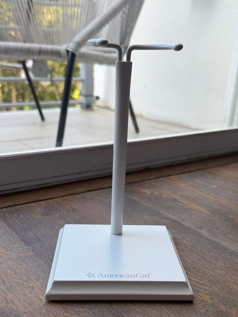 American Girl White Doll Display Stand with Adjustable Support